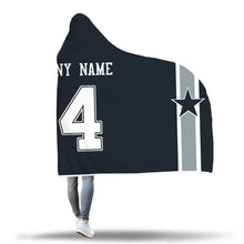 Dallas Cowboys Hooded Blanket - Personalized Any Name & Any Number