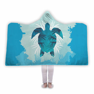 Sea Turtle Hooded Blanket