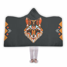 Tribal Fox Hooded Blanket
