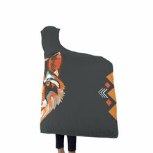Tribal Fox Hooded Blanket