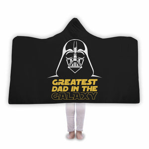 Greatest Dad in the Galaxy Hooded Blanket