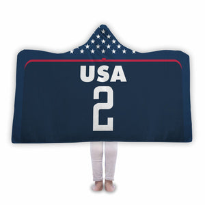 Casey Short USA Women's Soccer Hooded Blanket