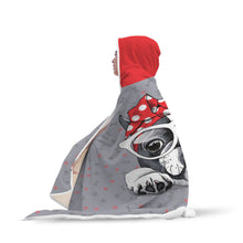 Cute Pug Hooded Blanket