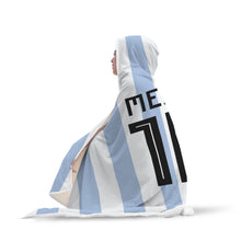 Lionel Messi Argentina Home Jersey 2018 Hooded Blanket - FIFA World Cup
