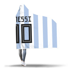 Lionel Messi Argentina Home Jersey 2018 Hooded Blanket - FIFA World Cup