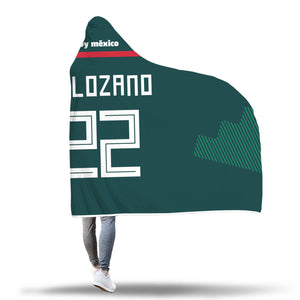 Hirving Lozano Mexico Home Jersey 2018 Hooded Blanket - FIFA World Cup