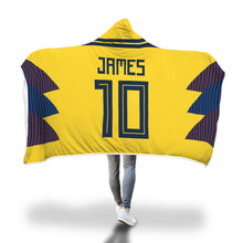 James Rodriguez Colombia Home Jersey 2018 Hooded Blanket - FIFA World Cup