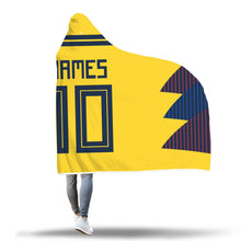 James Rodriguez Colombia Home Jersey 2018 Hooded Blanket - FIFA World Cup