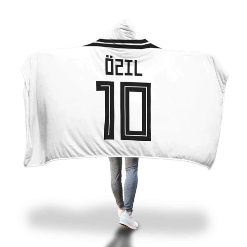 Mesut Ozil Germany Home Jersey 2018 Hooded Blanket - FIFA World Cup