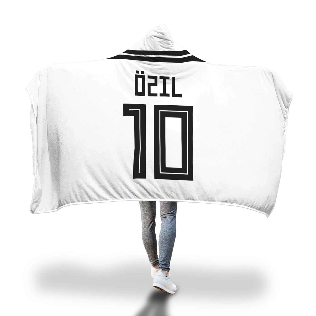 Mesut Ozil Germany Home Jersey 2018 Hooded Blanket - FIFA World Cup