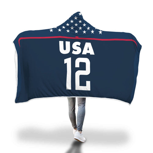 Lynn Williams USA Women's Soccer Hooded Blanket