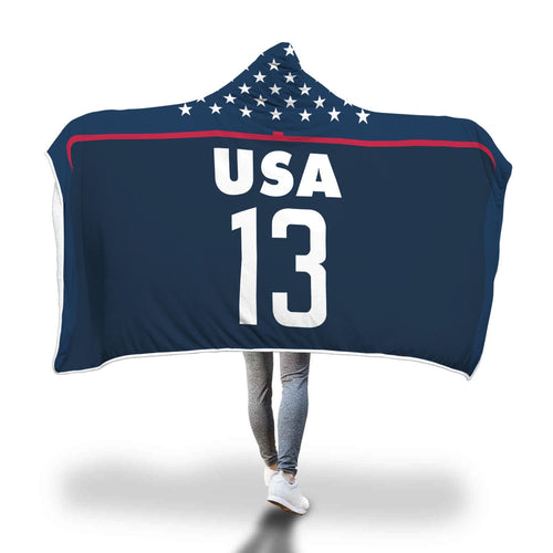 Alex Morgan USA Women's Soccer Hooded Blanket
