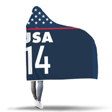 Sofia Huerta USA Women's Soccer Hooded Blanket