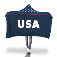 United States USA Women's Soccer Hooded Blanket