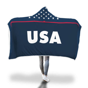United States USA Women's Soccer Hooded Blanket