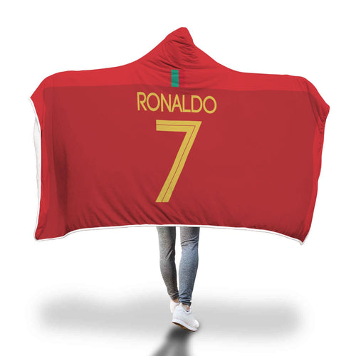 Ronaldo Spain Home Jersey 2018 Hooded Blanket - FIFA World Cup