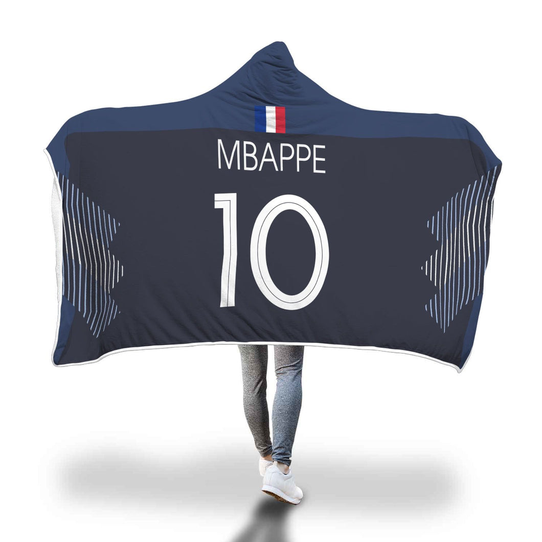 Mbappe France Home Jersey 2018 Hooded Blanket - FIFA World Cup