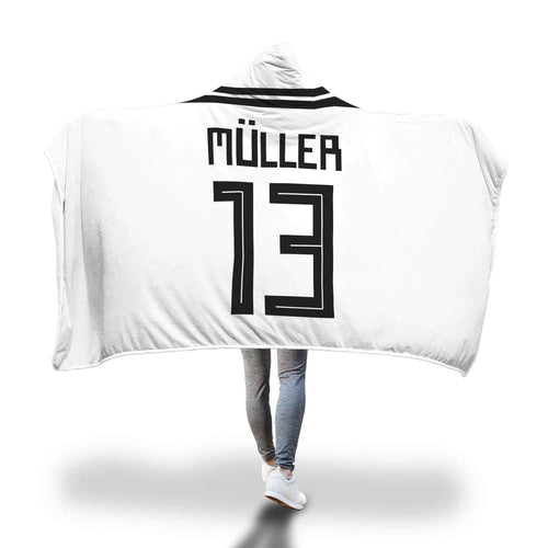 Muller Germany Home Jersey 2018 Hooded Blanket - FIFA World Cup