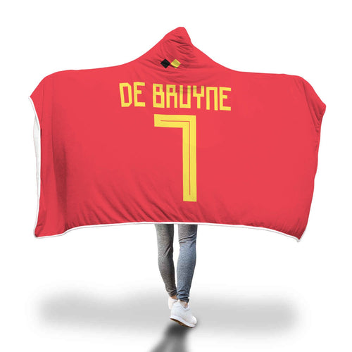 De Bruyne Belgium Home Jersey 2018 Hooded Blanket - FIFA World Cup