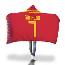 Ronaldo Spain Home Jersey 2018 Hooded Blanket - FIFA World Cup
