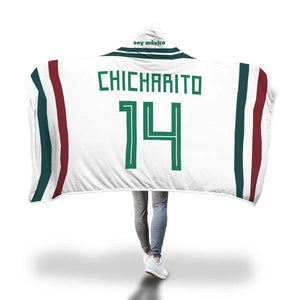 Javier Chicharito Mexico Away Jersey 2018 Hooded Blanket - FIFA World Cup