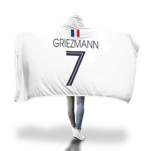 Griezmann France Away Jersey 2018 Hooded Blanket - FIFA World Cup