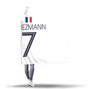 Griezmann France Away Jersey 2018 Hooded Blanket - FIFA World Cup