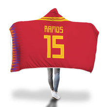 Ramos Spain Home Jersey 2018 Hooded Blanket - FIFA World Cup