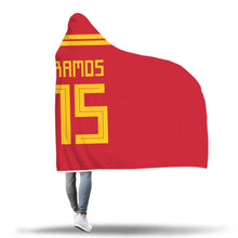 Ramos Spain Home Jersey 2018 Hooded Blanket - FIFA World Cup