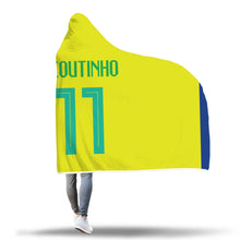 Philippe Coutinho Brazil Home Jersey 2018 Hooded Blanket - FIFA World Cup