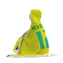 Marcelo Vieira Brazil Home Jersey 2018 Hooded Blanket - FIFA World Cup