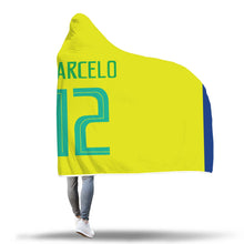 Marcelo Vieira Brazil Home Jersey 2018 Hooded Blanket - FIFA World Cup