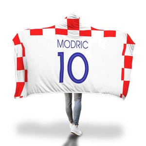Luka Modrić Croatia Home Jersey 2018 Hooded Blanket - FIFA World Cup