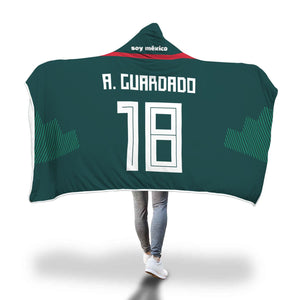 Andrés Guardado Mexico Home Jersey 2018 Hooded Blanket - FIFA World Cup