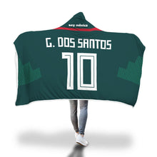 Giovani dos Santos Mexico Home Jersey 2018 Hooded Blanket - FIFA World Cup