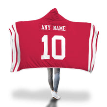 San Francisco 49ers Hooded Blanket - Personalized Any Name & Any Number