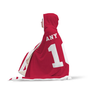 San Francisco 49ers Hooded Blanket - Personalized Any Name & Any Number
