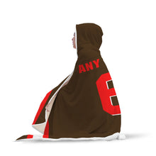 Cleveland Browns Hooded Blanket - Personalized Any Name & Any Number