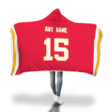 Kansas City Chiefs Hooded Blanket - Personalized Any Name & Any Number
