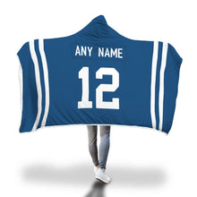 Indianapolis Colts Hooded Blanket - Personalized Any Name & Any Number