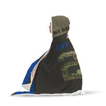 Dallas Cowboys "Salute to Service" Hooded Blanket - Personalized Any Name & Any Number