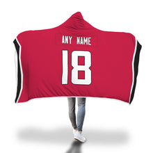 Atlanta Falcons Hooded Blanket - Personalized Any Name & Any Number