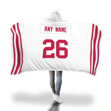 New York Giants Hooded Blanket - Personalized Any Name & Any Number