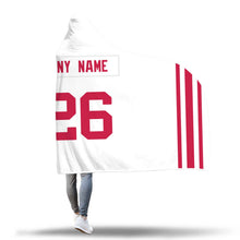 New York Giants Hooded Blanket - Personalized Any Name & Any Number