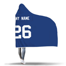 New York Giants Hooded Blanket - Personalized Any Name & Any Number