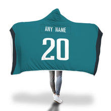 Jacksonville Jaguars Hooded Blanket - Personalized Any Name & Any Number