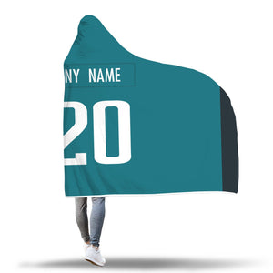 Jacksonville Jaguars Hooded Blanket - Personalized Any Name & Any Number