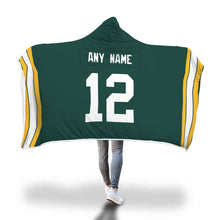 Green Bay Packers Hooded Blanket - Personalized Any Name & Any Number