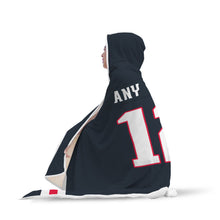 New England Patriots Hooded Blanket - Personalized Any Name & Any Number