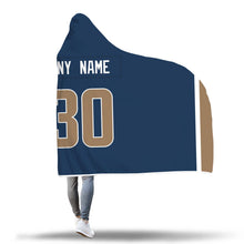 Los Angeles Rams Hooded Blanket - Personalized Any Name & Any Number